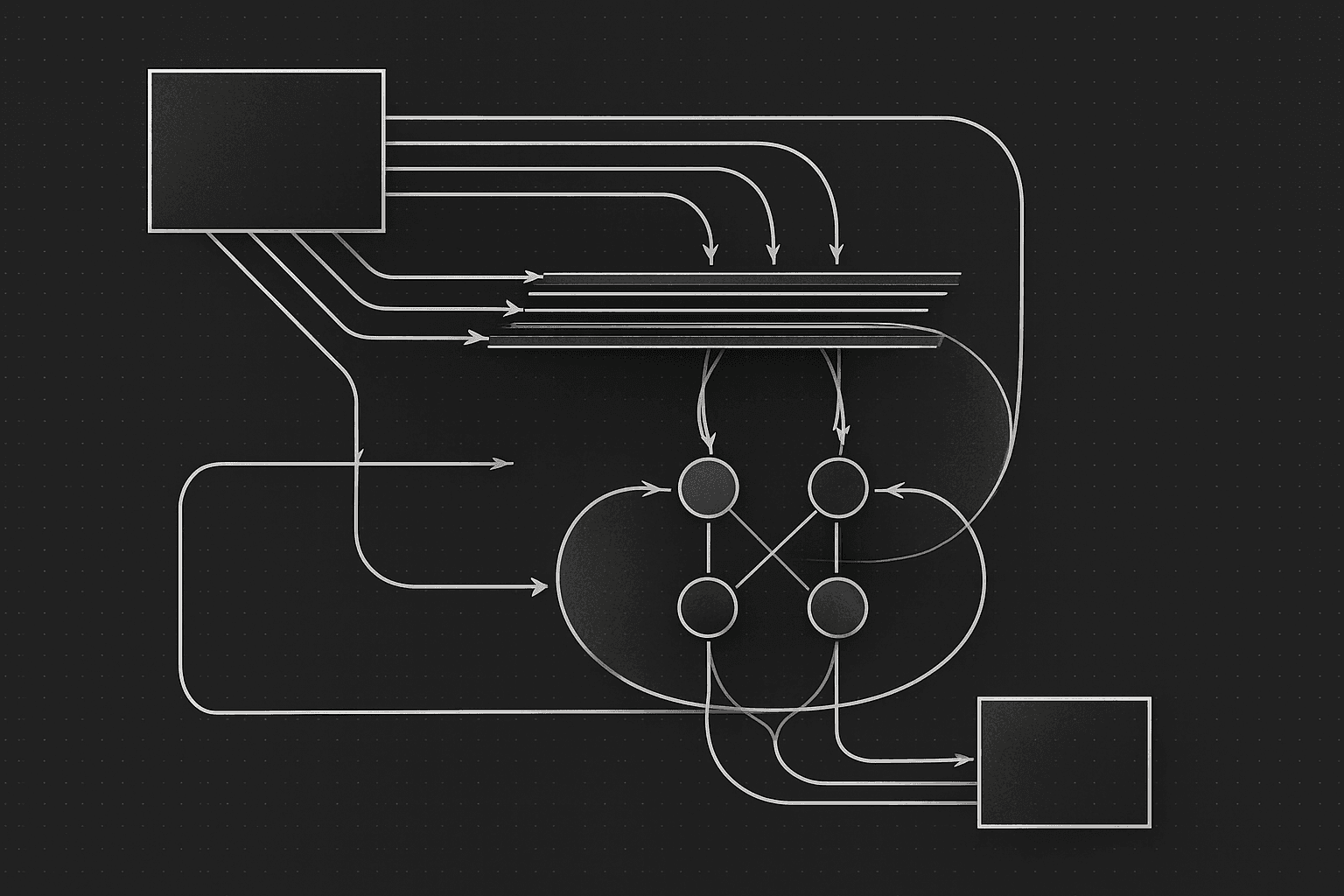 Quantum machine learning category illustration