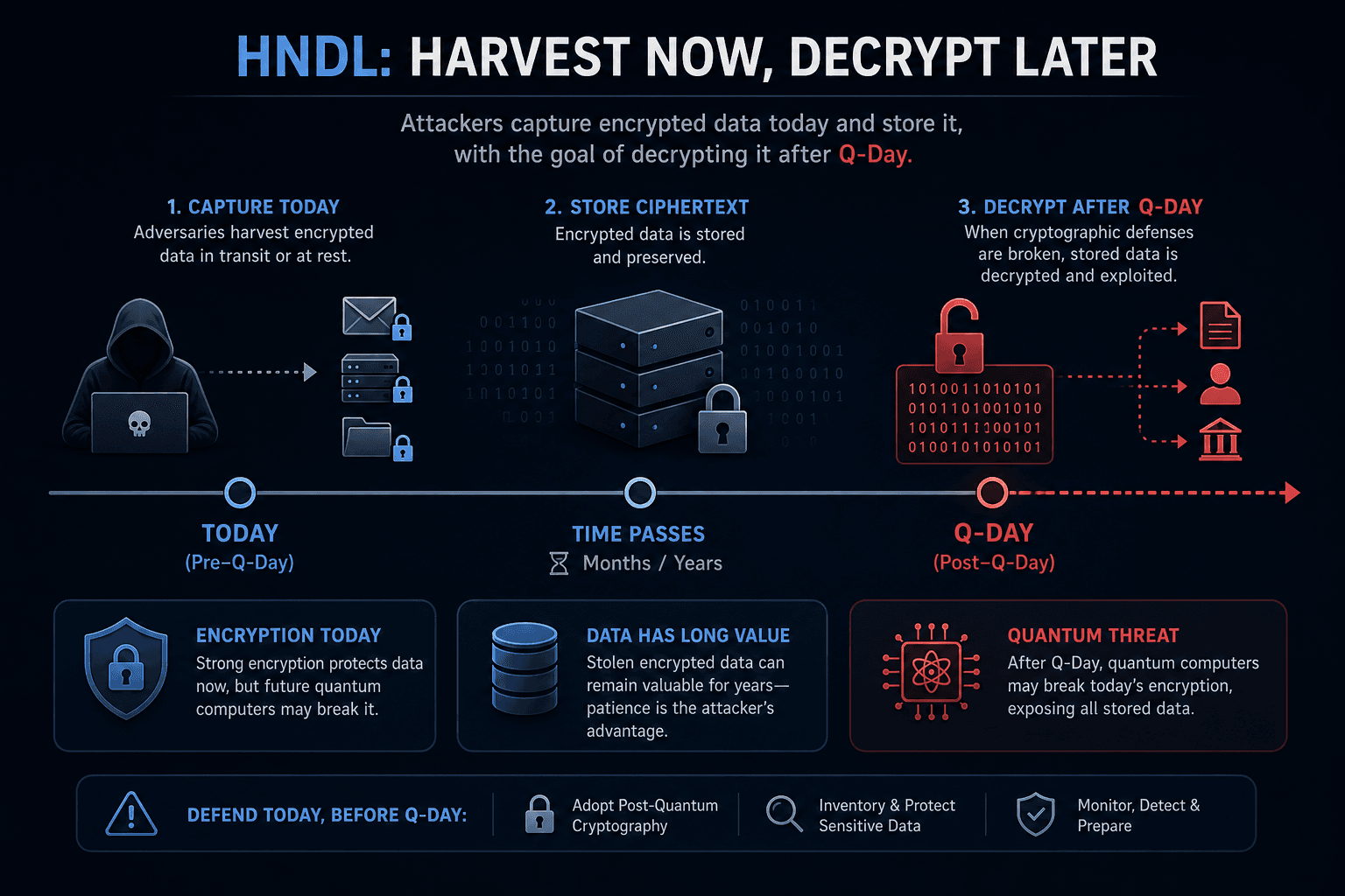 Layer 2 — Harvest now, decrypt later diagram